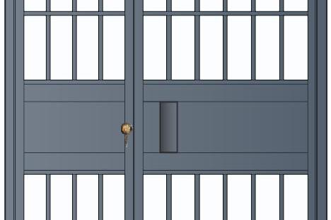 （雙扇電控平開(kāi)門(mén)、柵欄門(mén)）